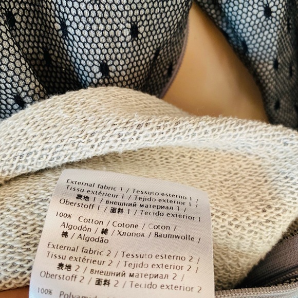 Red Valentino Mesh Dress Lace Sweatshirt Dress Midi Demure Winter Dress Small - Picture 12 of 14